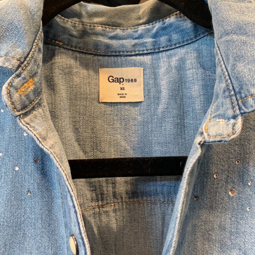 Gap Denim Button Down - image 4